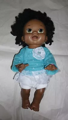 Baby Alive 16  Doll Soft Face Talks (Tested) African Black Hispanic 2014 • $19.99