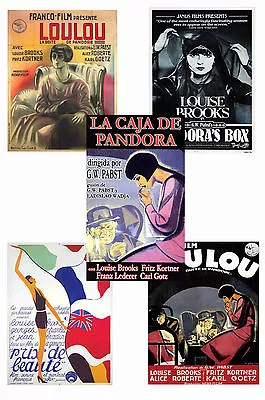 Louise Brooks - Set Of 5 - A4 Poster Prints # 1 • £6.99