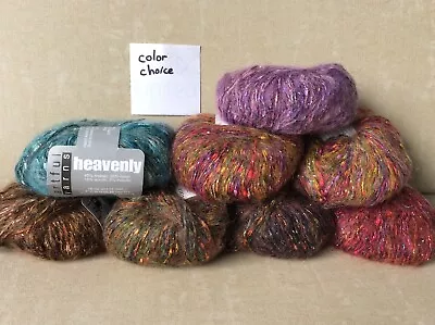 Artful Yarns Heavenly Yarn Mohair Blend Novelty Metallic 50 G Ball Color Choice • $7.99