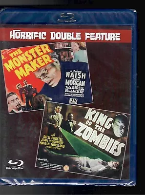 The Monster Maker + King Of The Zombies Double Feature (Blu-ray) New & Sealed! • $18