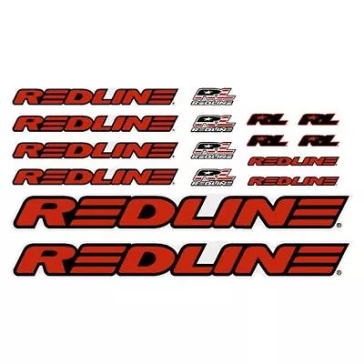 Redline - Generic Red BMX Decal Set - Old School Bmx • $55