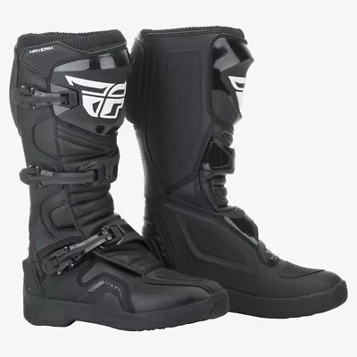 Fly Racing Maverik MX Boots - Black - SZ 11 - 364-67111 • $119.95