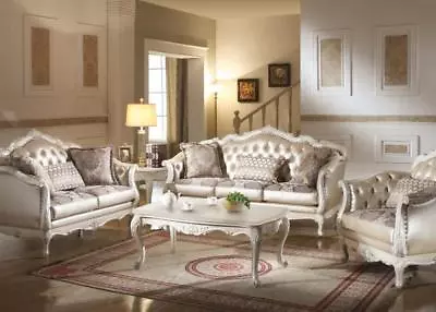 $3595 • Buy Acme Furniture Chantelle Sofa And Loveseat Pearl White Living Room