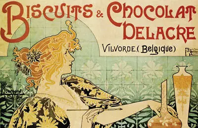 Biscuits & Chocolate Delcare By Alphonse Mucha Mini Poster 17  X 11  • $11.49