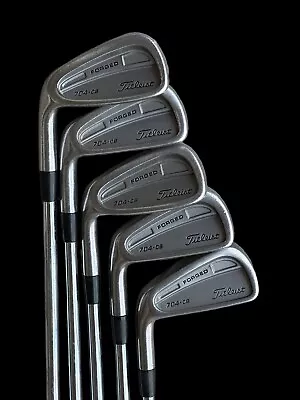 Titleist 704 CB Left Hand 4 5 7 8 9 Irons Stiff Shaft NS Pro 970 - Nice Shape • $170.33