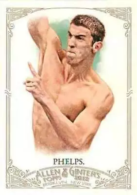 2012 Topps Allen And Ginter #129 Michael Phelps Baseball Card Olympics Swimmer • $7.49