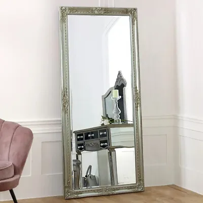 Empress Champagne Large Shabby Chic Full Length Leaner Wall Mirror 157cm X 68cm • £99