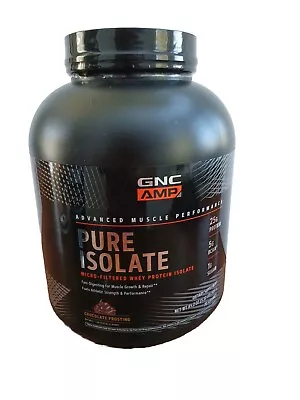 GNC AMP PURE ISOLATE Micro Filte Protien  70 Servings Chocolate Frosting BB 1/24 • $26.79