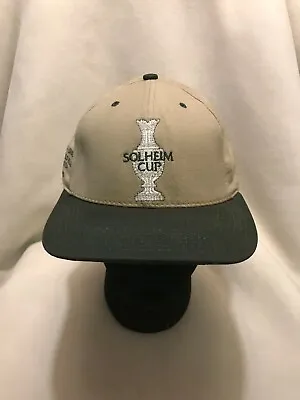 Vintage 1998 Solheim Cup USA Europe Muirfield Village Strapback Hat Made In USA • $16