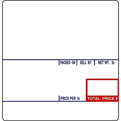 CAS LST-8020 Scale Label 58 X 60 Mm UPC/Ingredients 12 Rolls Of 500 Labels  • $37.95