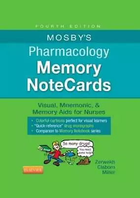 Mosby's Pharmacology Memory NoteCards: Visual Mnemonic & Memory Aids For: Used • $9.09