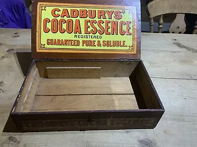 RARE Cadbury's Cocoa Essence Counter Box 1900’s Yellow And Red • £75