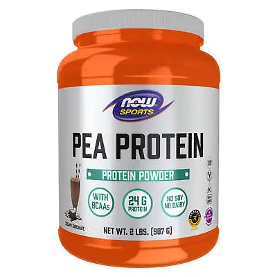NOW FOODS Pea Protein Creamy Chocolate Powder - 2 Lbs. • $28.42