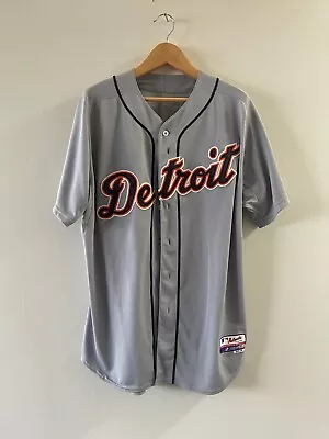 Detroit Tigers Majestic MLB Authentic Stitched Bat Boy Jersey Sz 50 XLT • $65