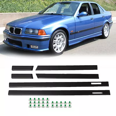 BODY SIDE MOULDING TRIM M3 Style Fits 1992-1998 BMW E36 3-SERIES SEDAN 4Door • $97.30