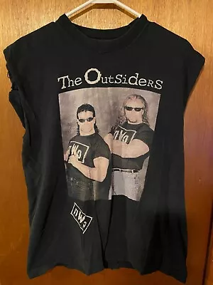 1996 Outsiders NWo WCW Authentic T-Shirt (L) Vintage 90's  WWF WWE Hall Nash • $31