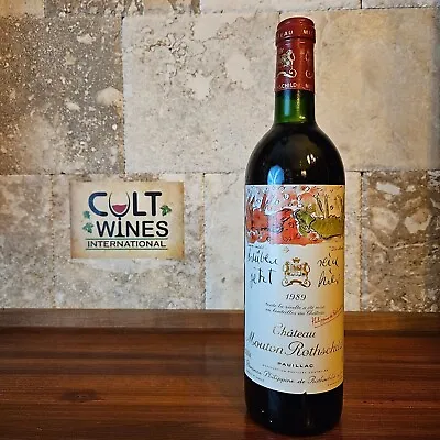 1989 Chateau Mouton Rothschild Bordeaux Wine Pauillac [JS-98pts] • $785