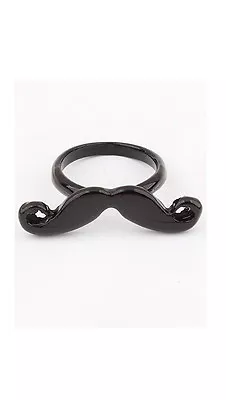 The Mustache Ring In Black • $15