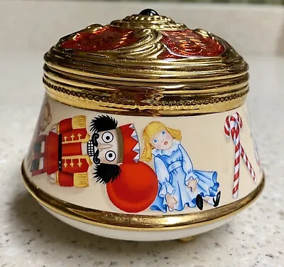 The Nutcracker House Of Faberge Franklin Mint Imperial Jewelry Music Box • $60