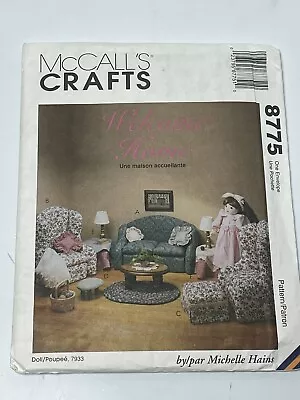 American Girl 18  Doll Furniture M8775 McCalls Craft UNCUT Sewing Pattern • $6.99