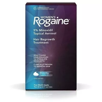 Women's Rogaine 5% Minoxidil Foam For Hair Regrowth 4-Month Supply Exp 12/2024+ • $35.99