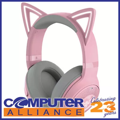 Razer Kraken Kitty V2 BT Quartz Wireless Bluetooth RGB Headset With Kitty Ears • $209