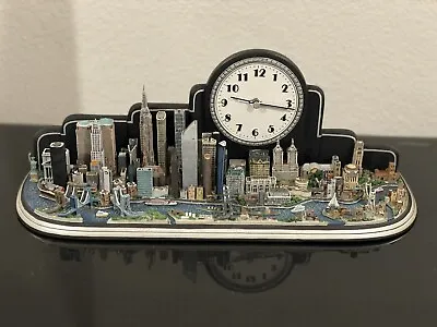 $180 • Buy Danbury Mint New York City Desk Clock Towers With Original Box COA