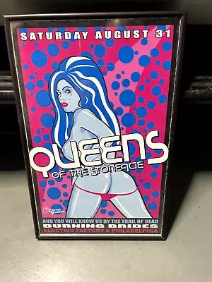 Queens Of The Stone Age Concert Poster Framed  • $150