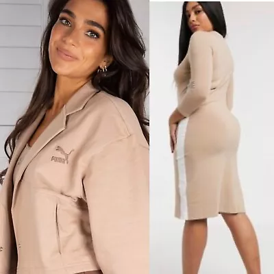 $35.46 • Buy Puma Co Ord Outfit. Bodycon Dress Matching Blazer. Size 16