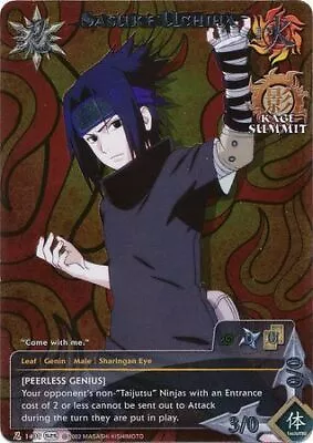 Sasuke Uchiha - N-1439 - Promo Kage Summit NM/LP - Naruto • $6.48