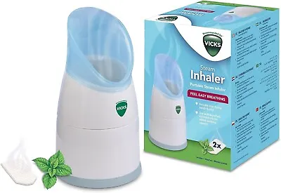 Vicks Steam Inhaler Nasal-Sinus Congestion Cough Cold Flu Relief Vapour Therapy • £12.49