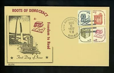 US FDC #1581-1585 Elite 1977 USS Shenandoah AD-26 Americana Combo Unofficial • $15.99