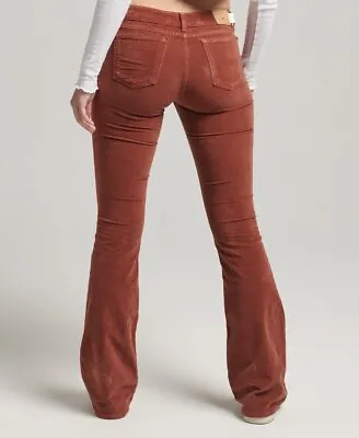 £19.50 • Buy Superdry Womens Low Rise Velvet Flare Jeans