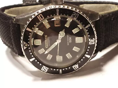 Citizen Vintage 150m Challenge Diver 52-0110 Auto 21j Ss Original Vg • $599.99