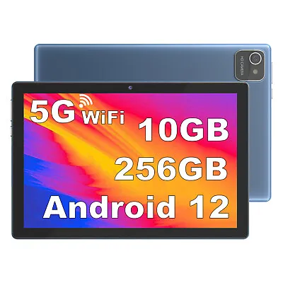 10.1  WIFI Tablet Android 12 Tablets Pad 64G 128G 256GB HD Quad-Core Dual Camera • $69.99