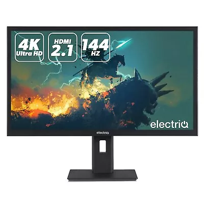 ElectriQ 28  Monitor 4K UHD IPS 0.9ms 144Hz Refresh Rate  • £331.97