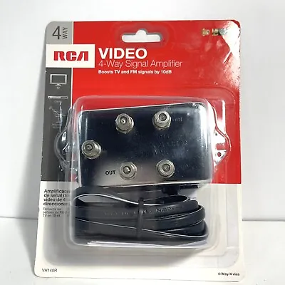 RCA ® VH140R 10 DB Video 4 Way Signal Amplifier - New Factory Sealed • $24.99