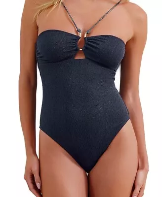 ViX By Paula Hermanny Solid Diane One Piece Swimsuit Size S Ocean 🌊 Blue  • $79.99