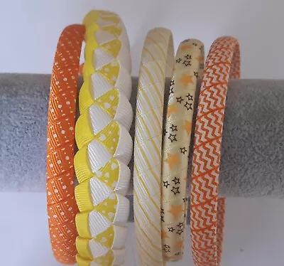 £4.99 • Buy Childrens Girls Headbands Five Set Colourful Mixed Patterns Alice Band Bundle