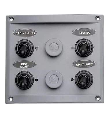 #marine Boat 4 Gang Splashproof Switch Panel With Led Indicator Light • $29.99