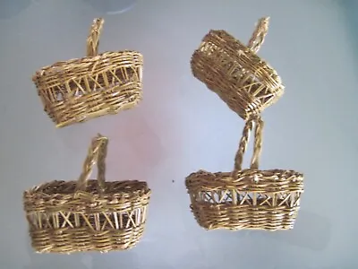 Miniature Wicker Baskets Lot Of 4 • $7.99