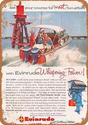 Metal Sign - 1956 Evinrude Boat Motors - Vintage Look Reproduction • $18.66