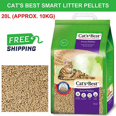 £32.15 • Buy Cat's Best Cat Litter Smart Pellet Soft-clump Natural Absorbent Compostable 20L