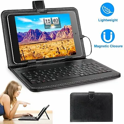 Slim PU Leather Case Cover W/ Stand Keyboard USB 2.0 For 7.9  Android Tablet PC • $10.37