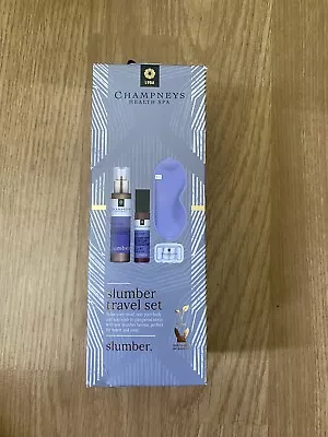 £11.20 • Buy CHAMPNEYS SPA 4-PIECE SLUMBER TRAVEL/GIFT SET, Pillow Mist,Roller Ball,Eye Mask 