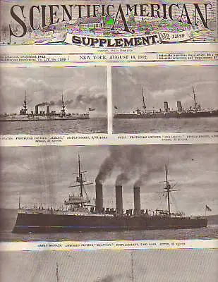 1902 Scientific American Supp August 16 -  Yacht Racing • $9.28