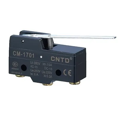Micro Limit Switch Long Lever Arm SPDT Snap CNTD CM-1701 TEMCo HEAVY DUTY • $3.55