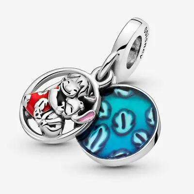 $69.95 • Buy Authentic Pandora Disney Lilo & Stitch Family 799383C01 Silver Dangle Charm