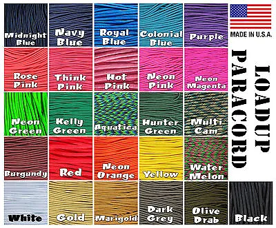 550 PARACORD 7 Strand 550 Type III Parachute Cord USA • $7.99