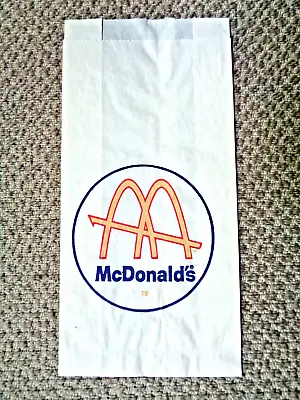 McDonald's Slash  M  Paper Hamburger Bag • $8.95